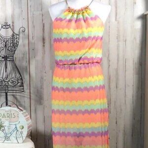 Lilly Pulitzer Inna Maxi Dress Gauzy Chevron (New w/Tag)
